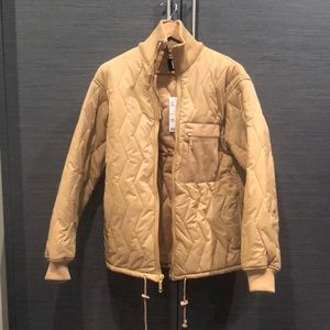 URBAN OUTFITTERS BDG TAUPE QUILTED JACKET SMALL